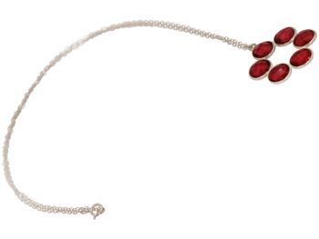 Collier Gemshine avec pierre gemme de quartz tourmaline rose 4