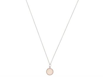 Collier Gemshine avec pendentif en pierre précieuse de quartz rose 3