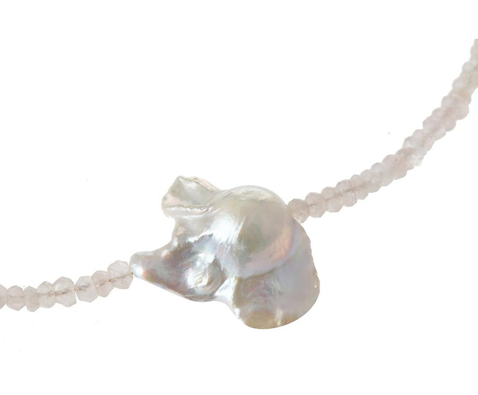 Collana Gemshine - con gemme di quarzo rosa