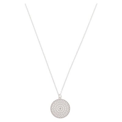 Gemshine necklace with round mandala pendant