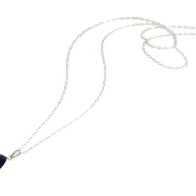 Gemshine necklace with sapphire gemstone drops.