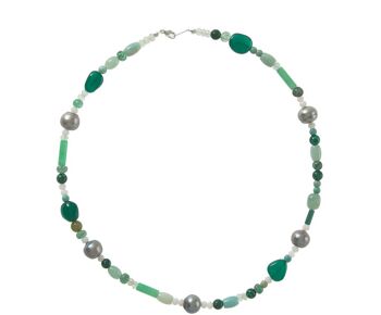 Collier Gemshine avec perles de culture grises de Tahiti 4