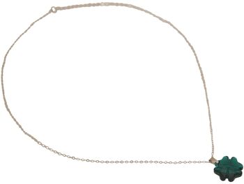 Collier Gemshine avec pendentif en forme de cœur trèfle à quatre feuilles 3