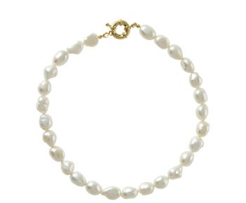 Collier Gemshine avec perles de culture blanches de haute qualité 4