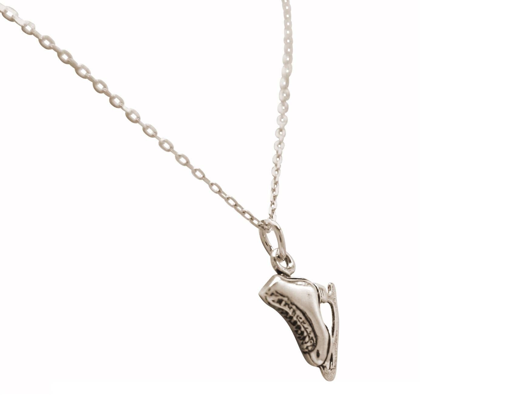 Collana Gemshine Ciondolo per gioielli invernali con pattini da ghiaccio