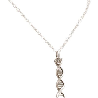 Gemshine Halskette Spiral DNA Doppelt Helix Molekül
