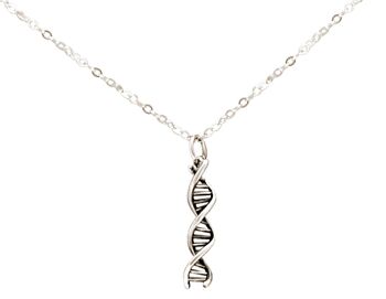 Collier Gemshine Spirale ADN Double Hélice Molécule 4