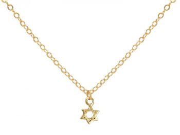 Collier Gemshine unisexe avec pendentif étoile de David 1