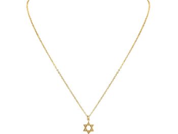 Collier Gemshine unisexe avec pendentif étoile de David 2