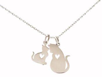 Mère de chat Gemshine avec pendentif chaton CAT 4