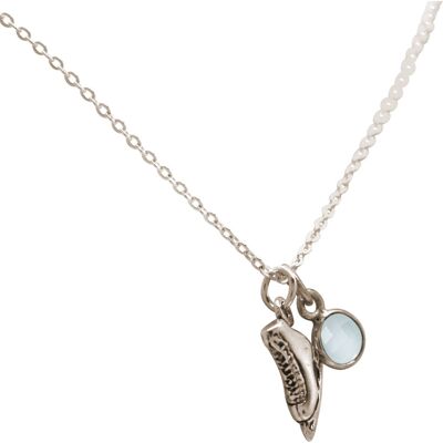 Gemshine - Collier pendentif bijoux d'hiver patin à glace