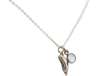 Gemshine - Collier pendentif bijoux d'hiver patin à glace 1