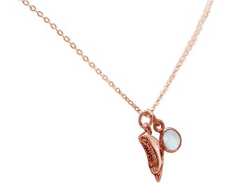 Gemshine - Collier pendentif bijoux d'hiver patin à glace 4