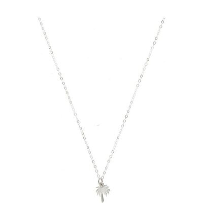 Gemshine Maritime Beach Necklace with palm tree pendant