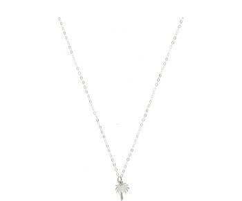 Collier Gemshine Maritime Beach avec pendentif palmier 1