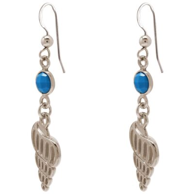 Gemshine Maritime Beach Earrings - Shell Dangle Earrings
