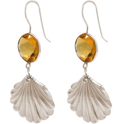 Gemshine Maritime Beach Oreille. boucles d'oreilles coquillage