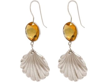 Gemshine Maritime Beach Oreille. boucles d'oreilles coquillage 1