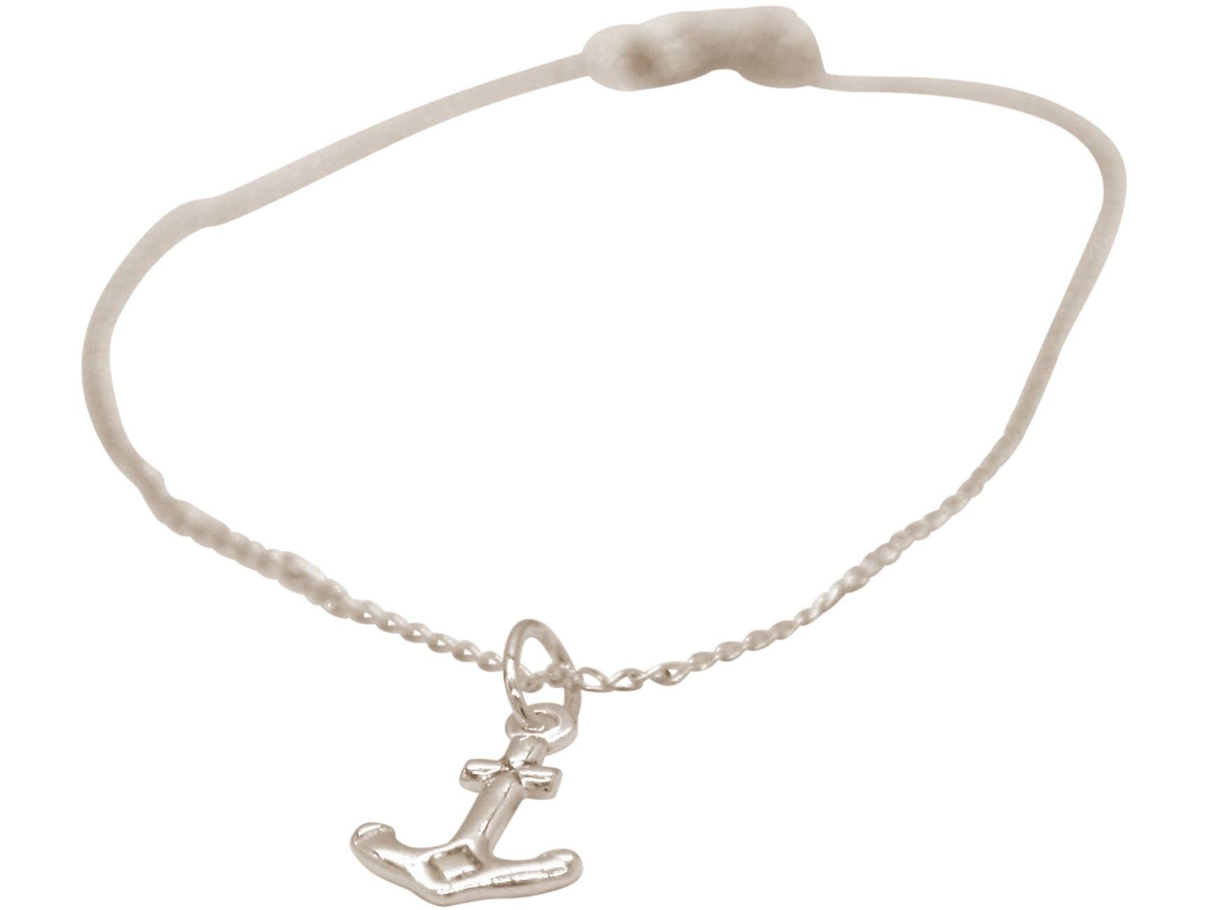 Bracciale Gemshine Maritim Nautics con ancora in argento 925