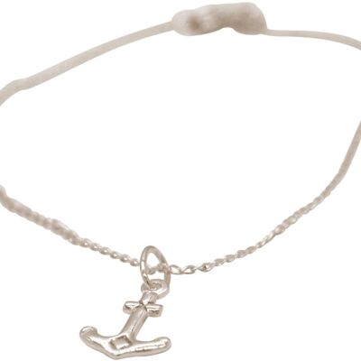Gemshine Maritim Nautics bracelet with anchor made of 925 silver