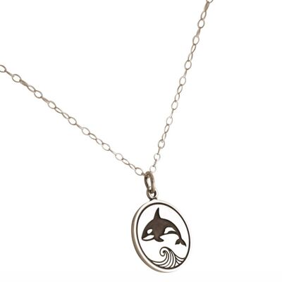 Gemshine - Maritim Nautics Necklace with Orca Killer Whale