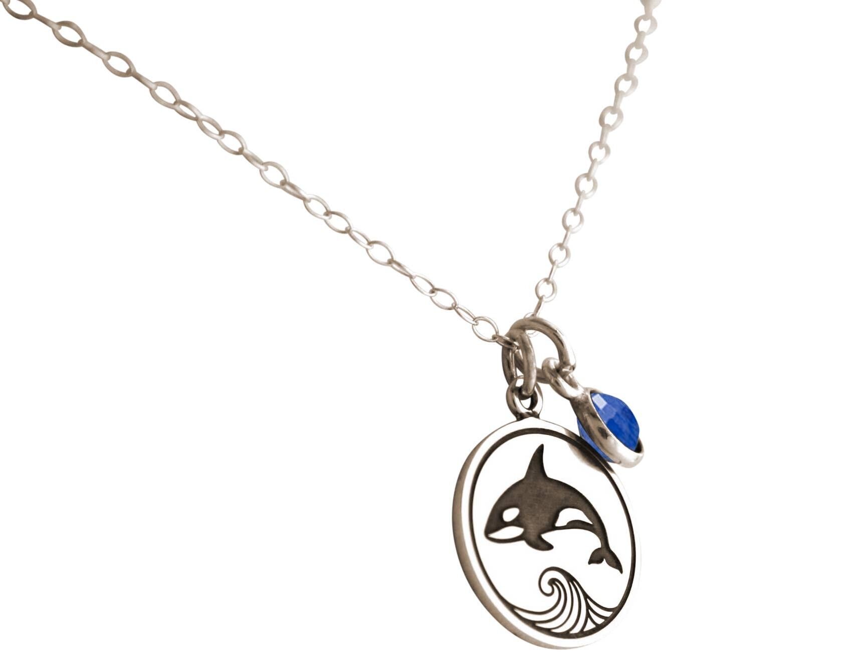 Gemshine Maritim Nautics Necklace - Featuring Orca Killer Whale