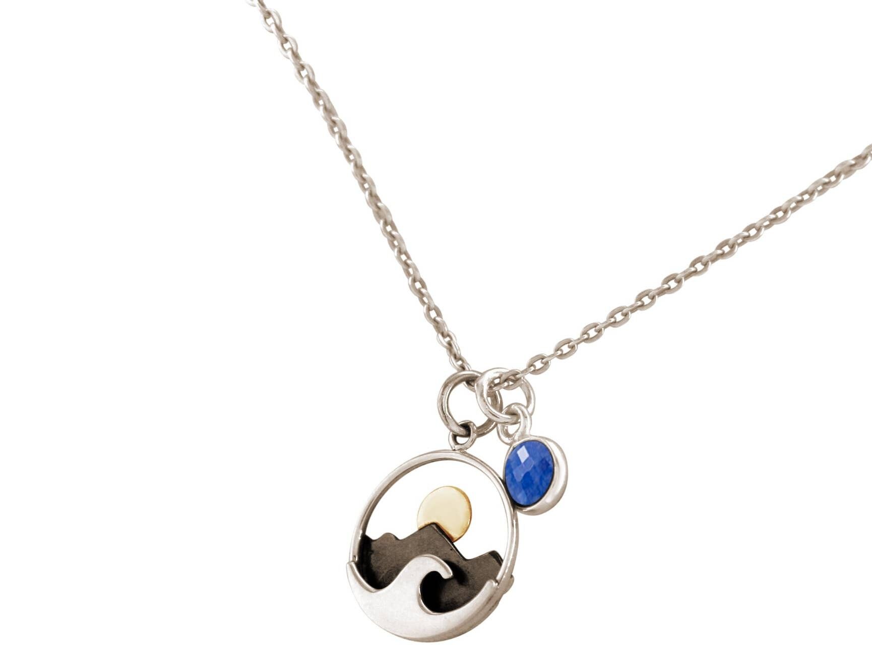 Gemshine - Maritim Nautics necklace with waves and sun