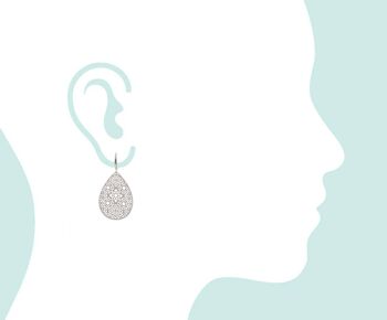 Gemshine - boucles d'oreilles avec pendentif en forme de larme de mandala 2