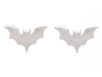 Boucles d'oreilles chauve-souris Gemshine Batman Studs - Argent 925 3