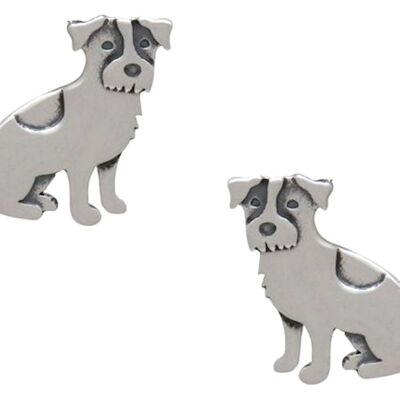 Gemshine Earrings JACK RUSSELL TERRIER DOG Stud Earrings