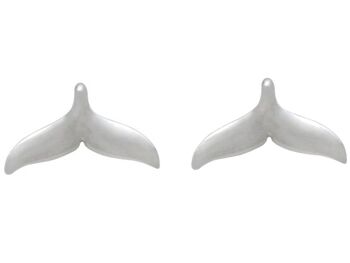 Boucles d'oreilles Gemshine Maritim Nautics Clous d'oreilles avec queue de baleine. 4