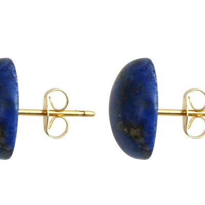 Boucles d'oreilles Gemshine avec des pierres précieuses de Lapis Lazuli bleu en 925