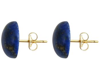 Boucles d'oreilles Gemshine avec des pierres précieuses de Lapis Lazuli bleu en 925 1