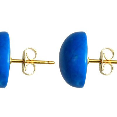 Boucles d'oreilles Gemshine avec des pierres précieuses de turquoise bleue en 925