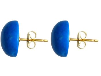 Boucles d'oreilles Gemshine avec des pierres précieuses de turquoise bleue en 925 1