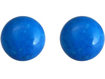 Boucles d'oreilles Gemshine avec des pierres précieuses de turquoise bleue en 925 2