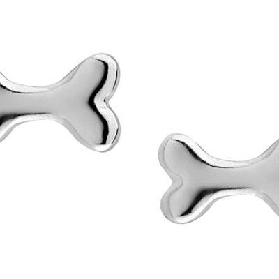 Gemshine Earrings Studs BONES: Dog or pet