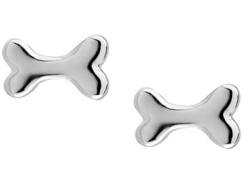 Boucles d'oreilles Gemshine Studs BONES: Chien ou animal de compagnie 1