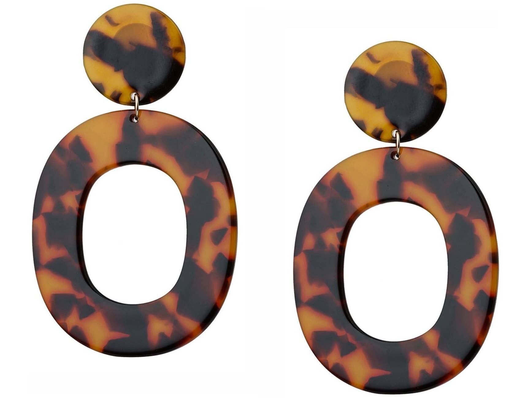 Orecchini Gemshine Orecchini con guscio di tartaruga placcato oro