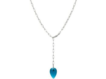 Collier Gemshine Y avec topaze bleue Quartz bleu de Londres 1