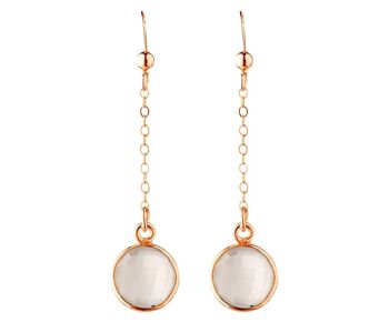 Boucles d'oreilles Gemshine YOGA avec des pierres précieuses d'onyx blanc 4