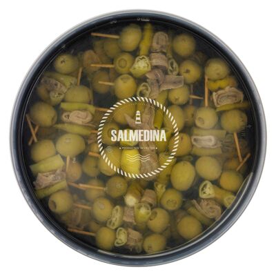 BANDERILLAS "GILDAS" Olive/Sardelle/Chili (30 Stück)