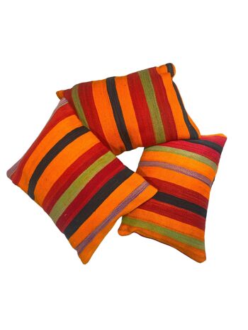 Coussins Kilim Rouge|Orange|Violet|Noir 60/40 1