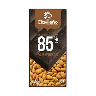 Chocolate Extrafino Puro 85% con Almendras 125 g