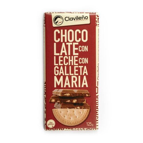 Chocolate con Leche y Galleta María 125 g