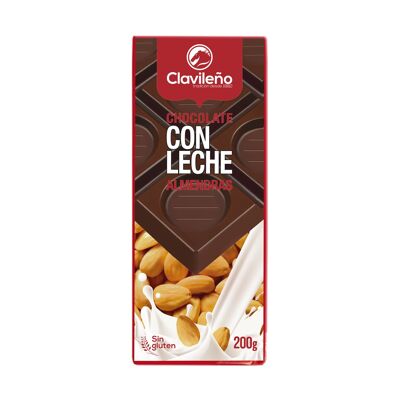 Chocolate con Leche y Almendras 200 g