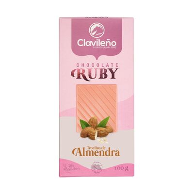 Ruby Chocolate with Almonds 100 gr
