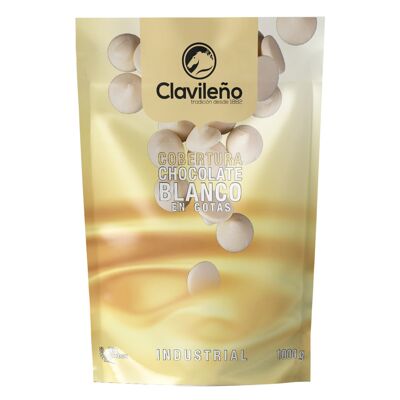 Cobertura de Chocolate Blanco en Gotas 1 kg