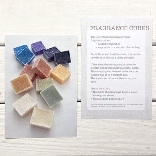 Countercard Fragrance Cubes English; Price per Piece