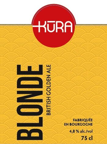 Bière Blonde Bio KŪRA - 4,8° - (33cl) 2